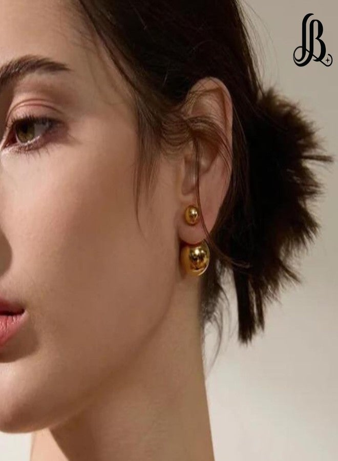 LaBling Double Sided Pearl Earrings - Pearl Front Back Earrings - Many Styles - Stunning Gift - GD - Image 3